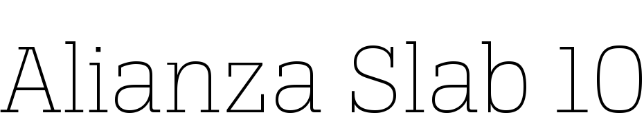 Alianza Slab 100 cкачати шрифт безкоштовно